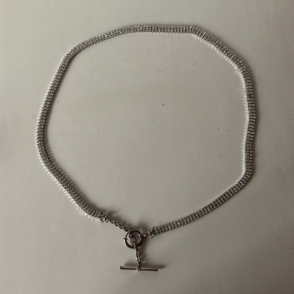 Ralph Lauren sterling silver and crystal belt